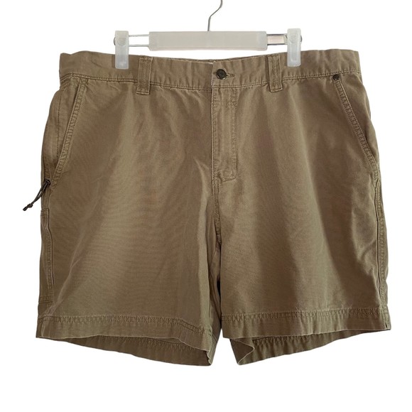 COLUMBIA men's size 36 outdoors hiking camping khaki shorts - Picture 1 of 9